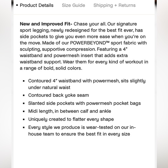 Beyond yoga POWERBEYOND Strive Pocket Midi Legging - Picture 8 of 9